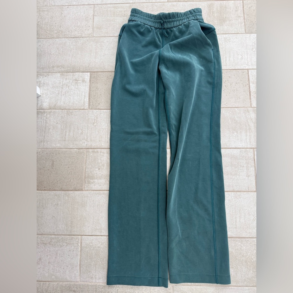 Lululemon Athletica Softstreme Green Wide-Leg Pants